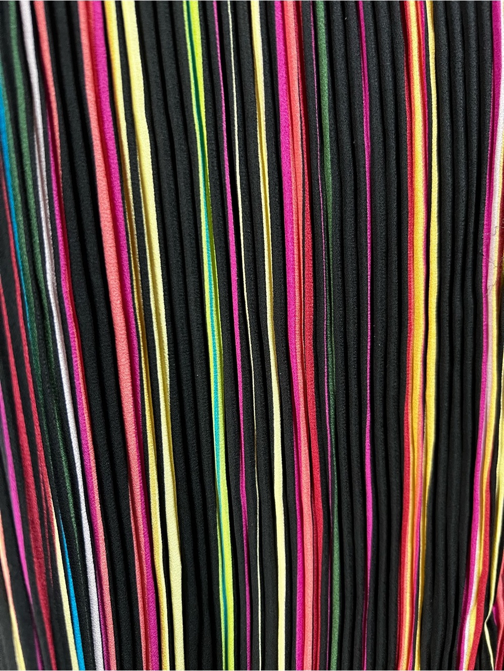 NWT Studio 1886 Pleated Wide Leg Crop Pants Colorful Stripe Pull On 3X - Picture 3 of 7